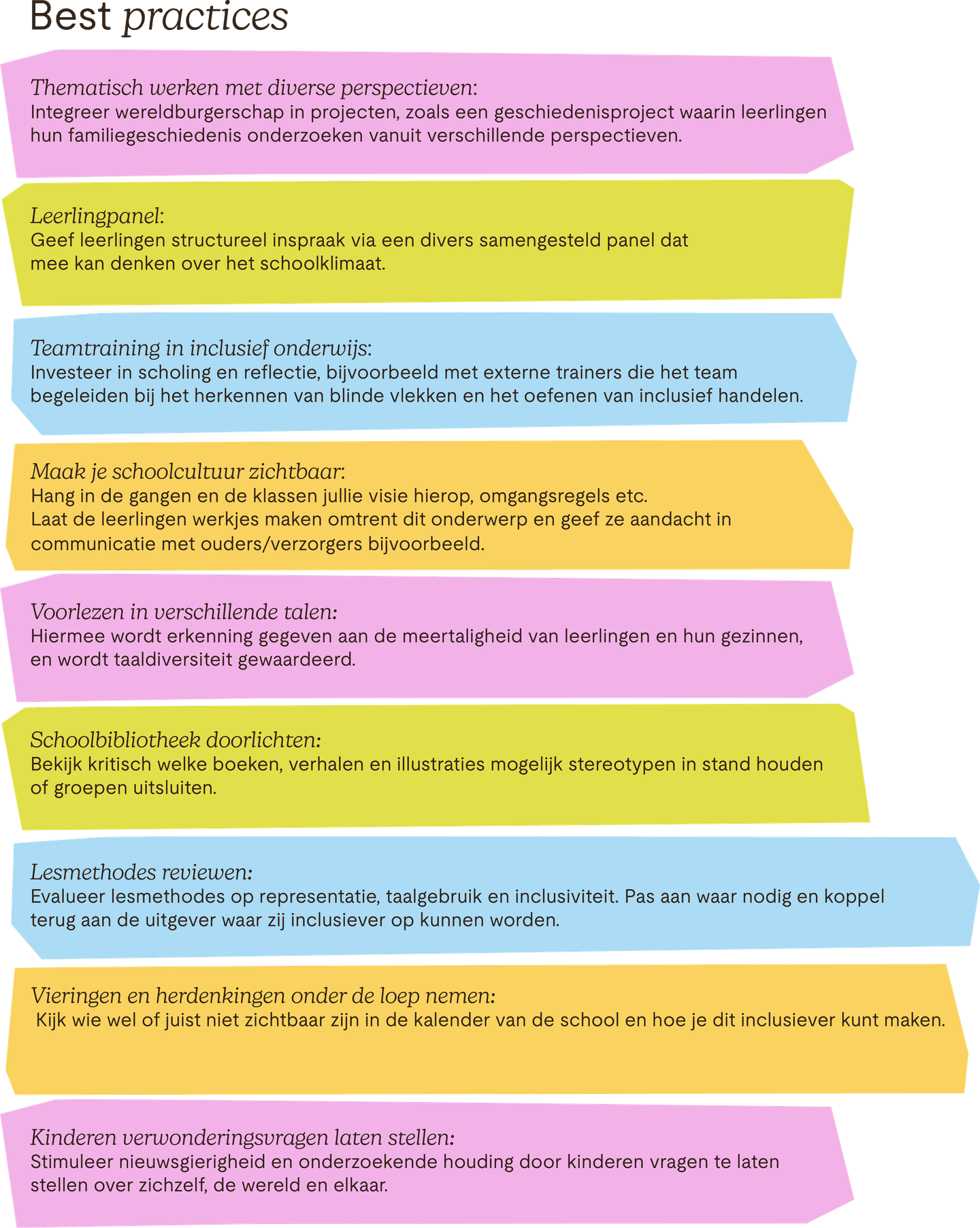 best practices schoolcultuur